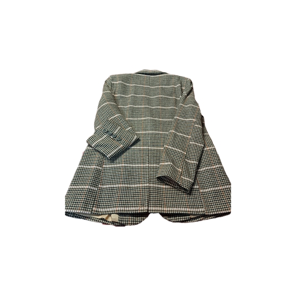 🌸🔥Topshop Women's Brown Botton Houndstood Pattern Blazer size 8 NWT - Picture 3 of 9